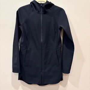 Lululemon Black Glyde Along Hooded Jacket Full-Zip Size 2